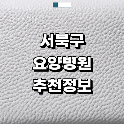 천안 서북구 요양병원