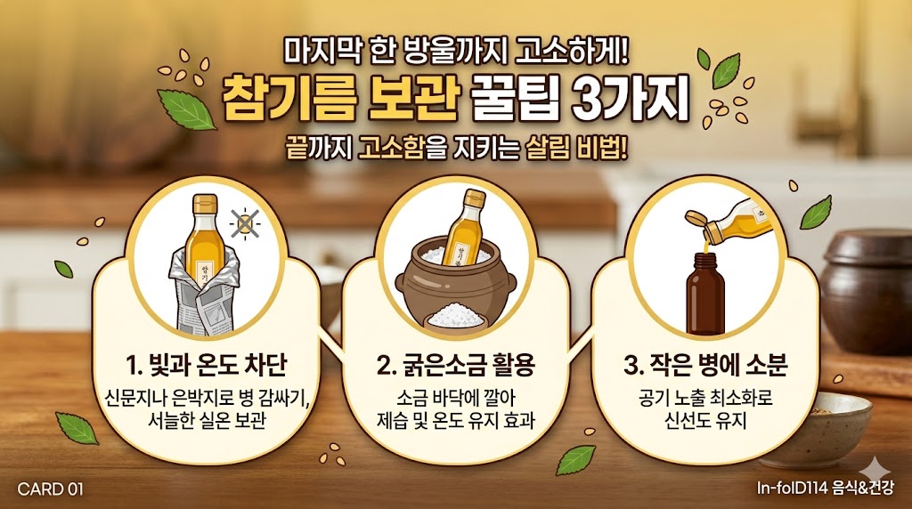 참기름 보관법