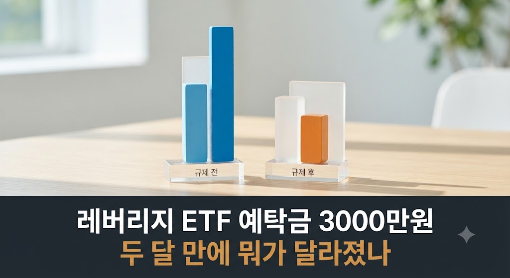 레버리지 etf 예탁금 3000만원의 두달만에 뭐가 달라졌나를 비교 변화 에 대한 이미지