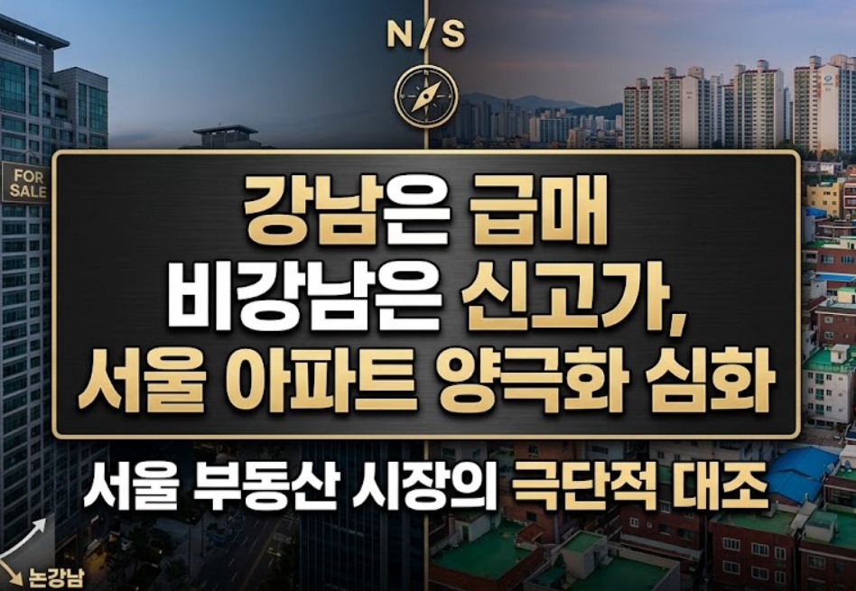 강남은 급매 비강남은 신고가, 서울 아파트 양극화 심화