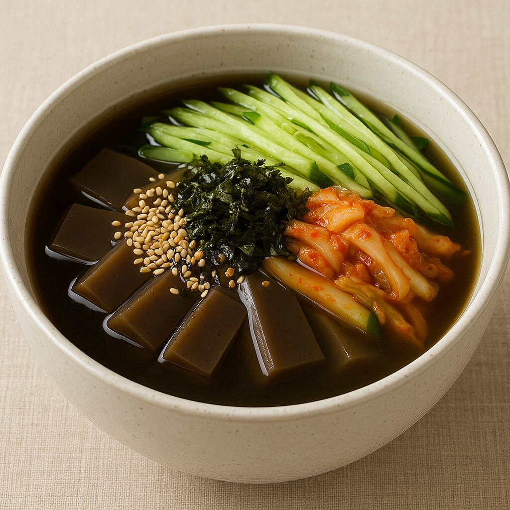 여름철 먹는 시원한 묵밥