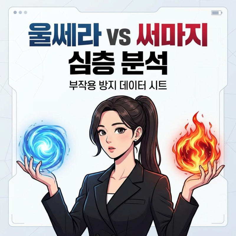 울쎄라와 써마지 비교 분석 카드뉴스 썸네일