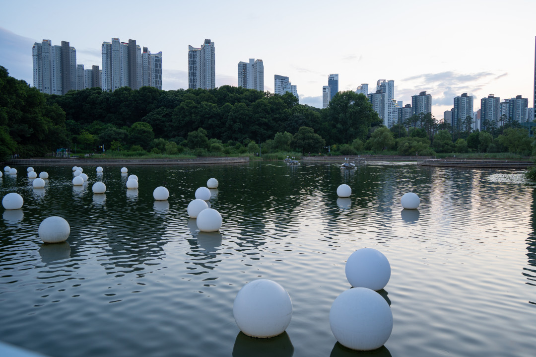 신대호수 정겨운 다리