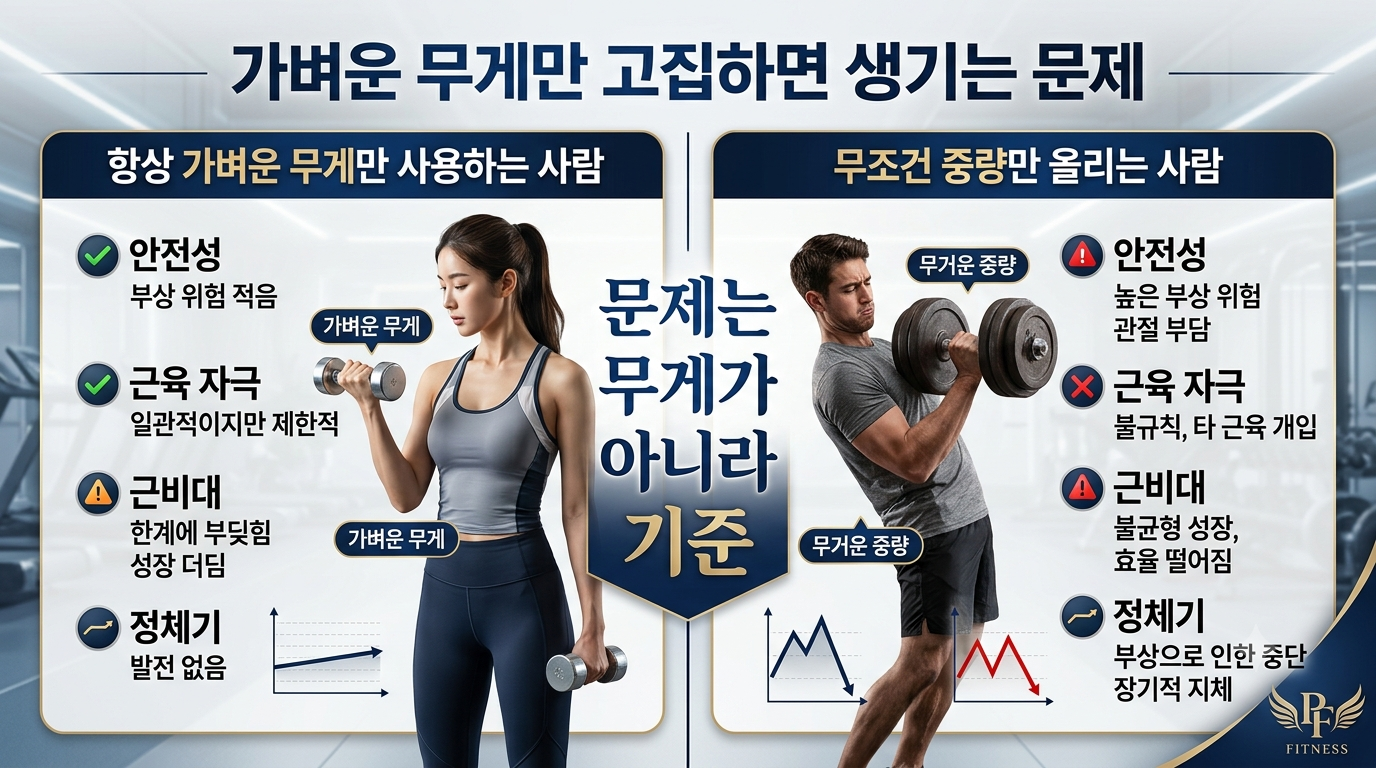 가벼운 무게만 고집하면 생기는 문제