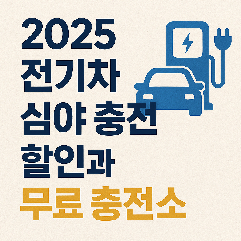 2025년 전기차 심야 할인 충전소