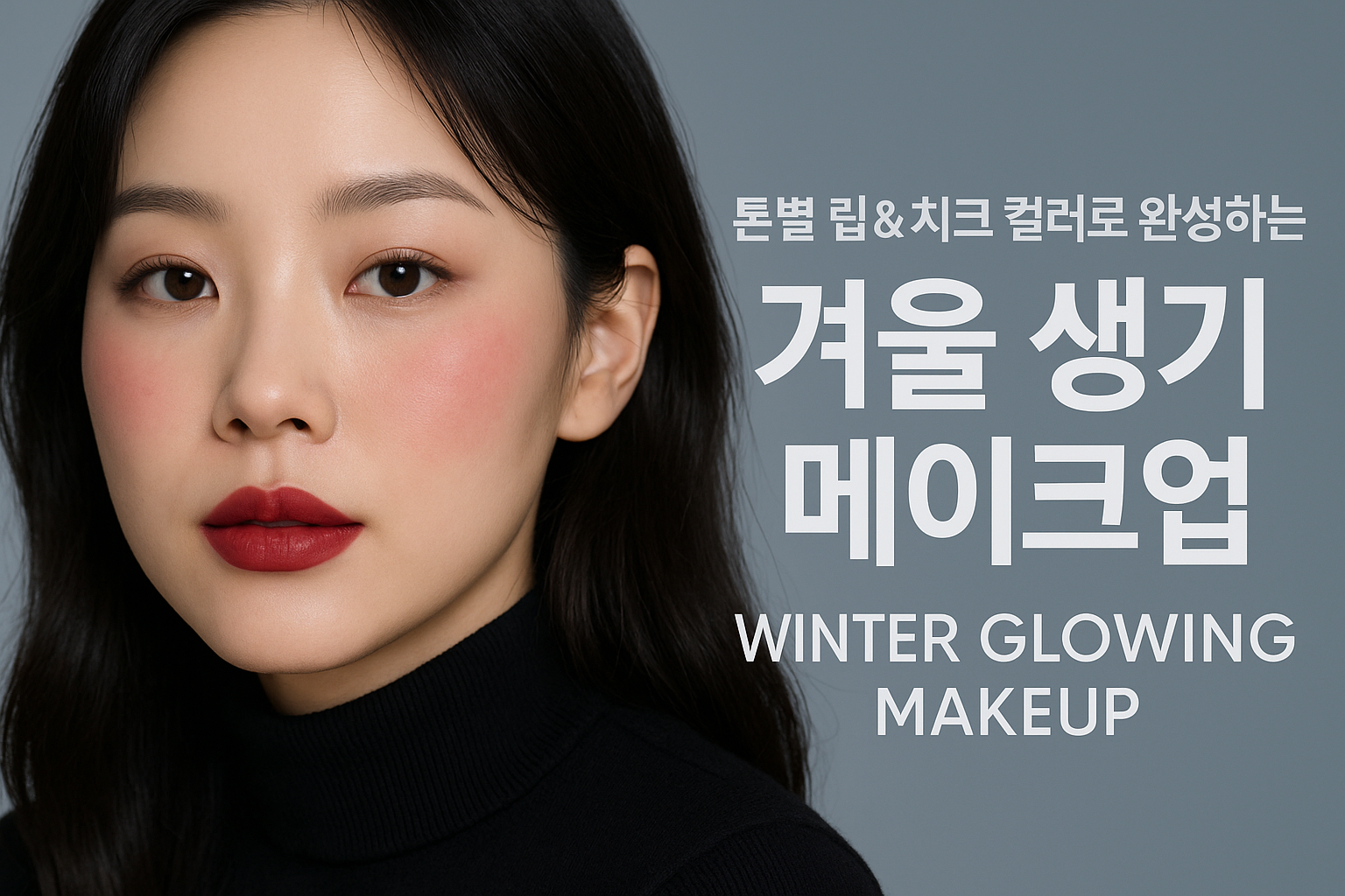 겨울 생기 메이크업