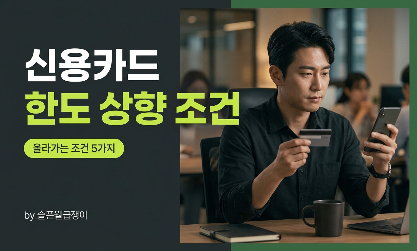 신용카드 한도 상향 고민하는 직장인