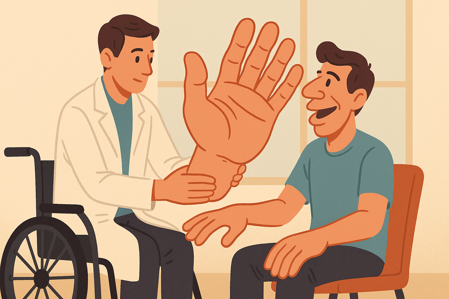 뇌졸중 환자의 경우, 손 움직임을