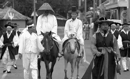추사 김정희 유배행렬 재현 모습 출처 한겨레블로그