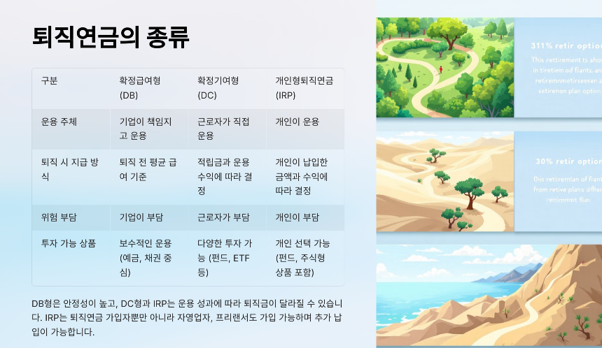퇴직연금 완벽 가이드 종류부터 운용 전략까지