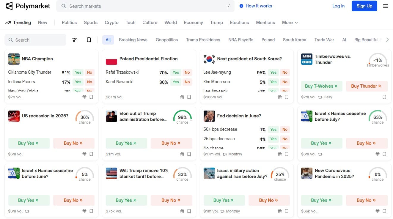 폴리마켓-홈페이지