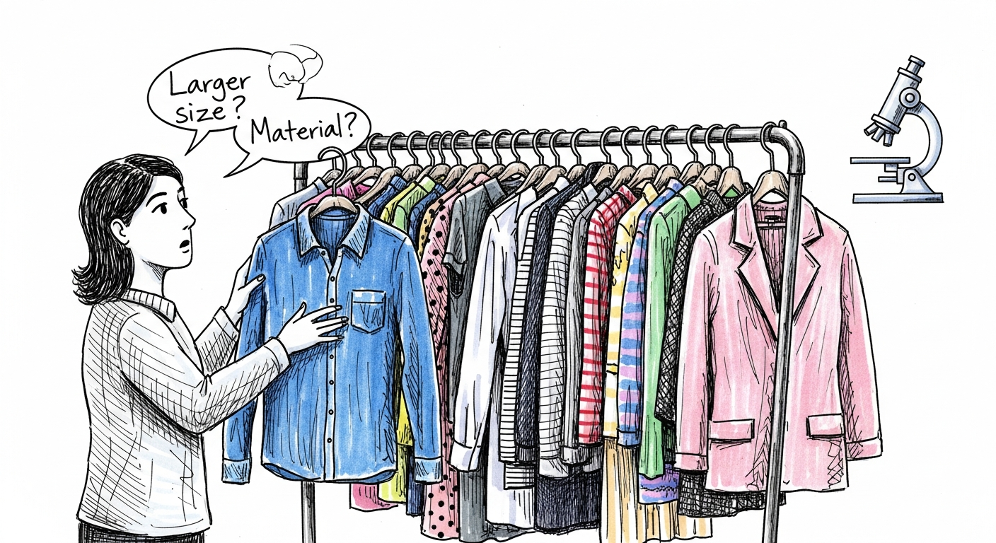 옷 사이즈 재질 교환 여부 묻는 영어회화