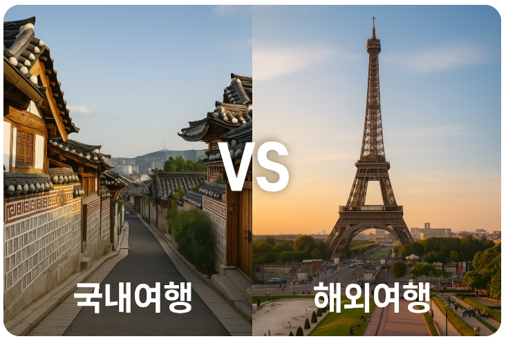 국내여행 vs 해외여행 방학, 비용, 일정 장단점