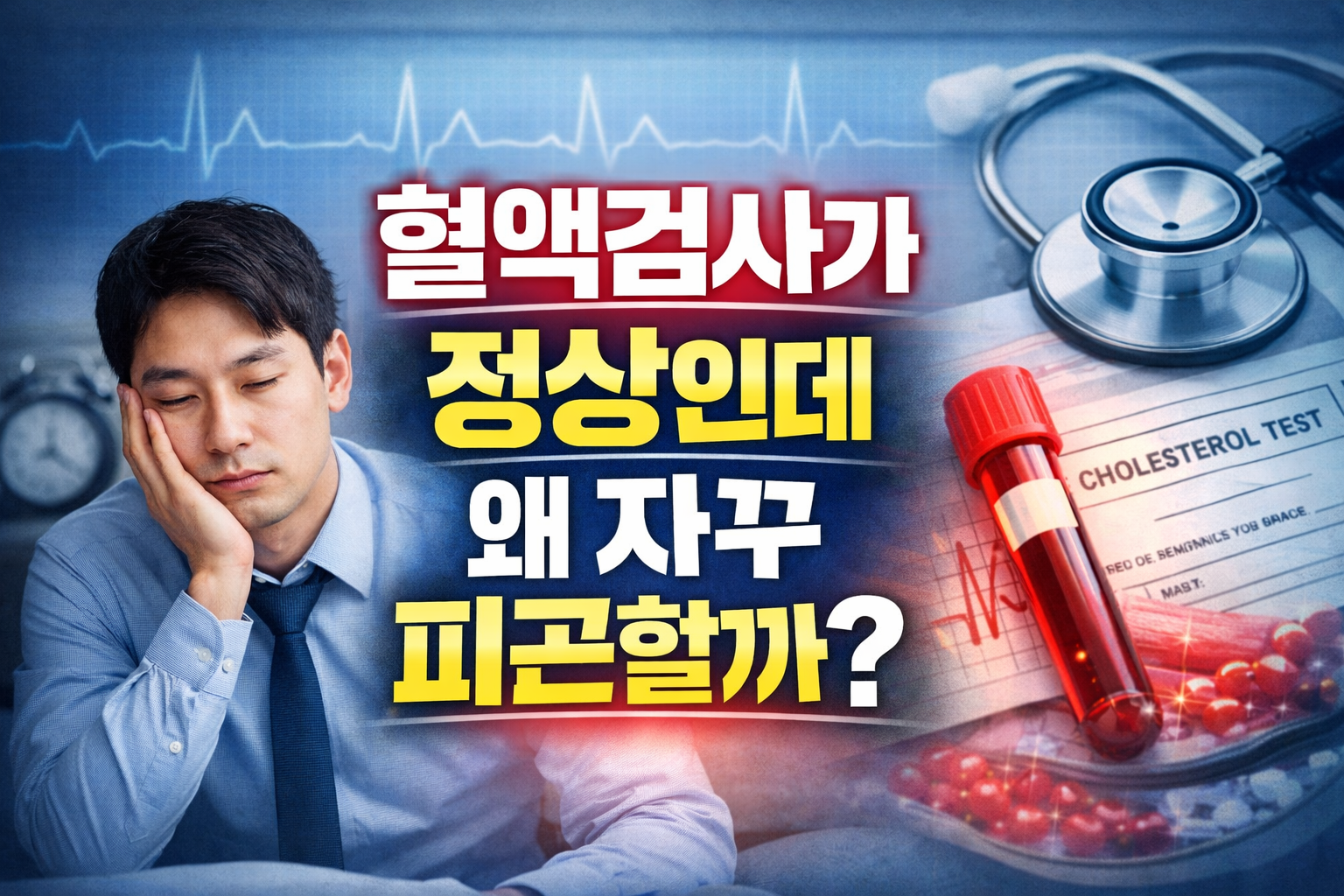 혈액검사가 정상인데 왜 자꾸 피곤할까?