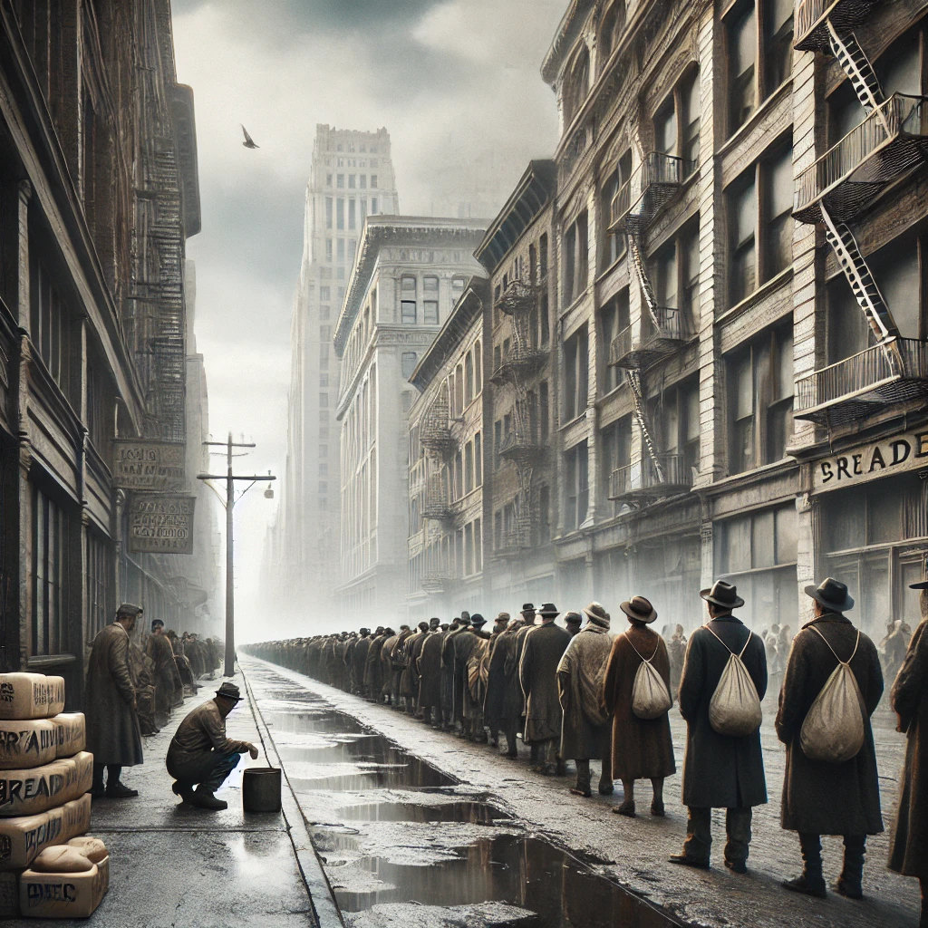 대공황 시기의 미국 도시와 그 어려운 상황