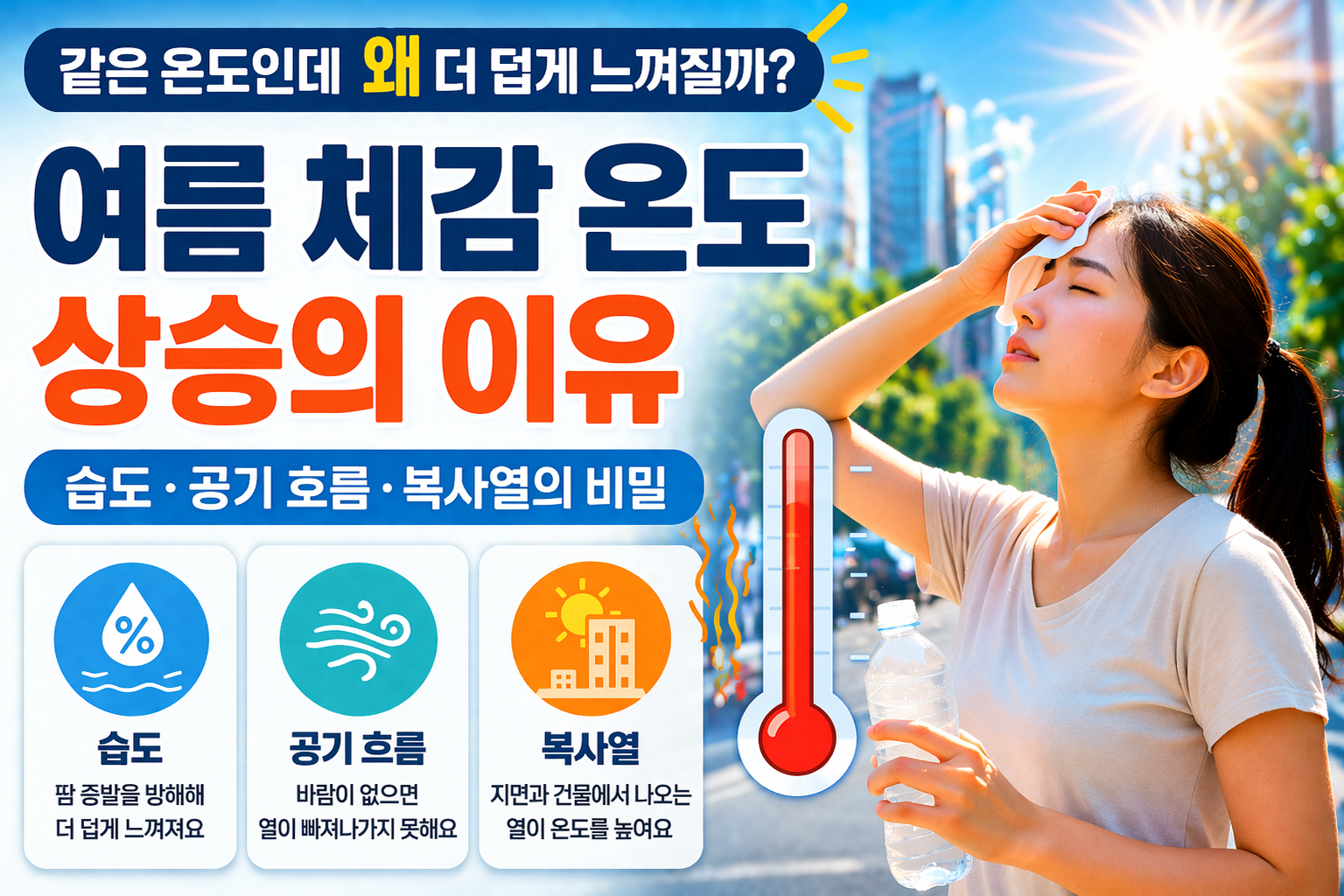 여름철 체감 온도가 실제 온도와 다르게 느껴지는 이유