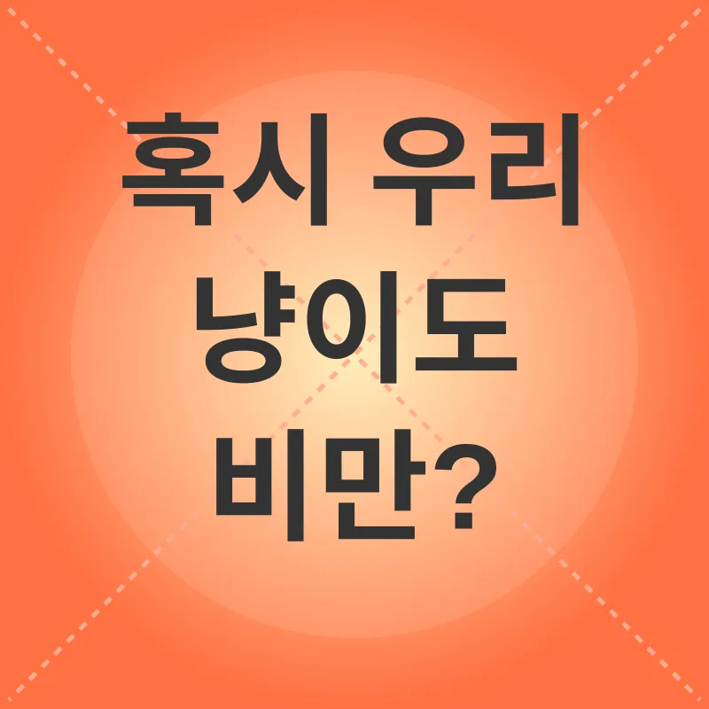 고양이 비만 관리_1