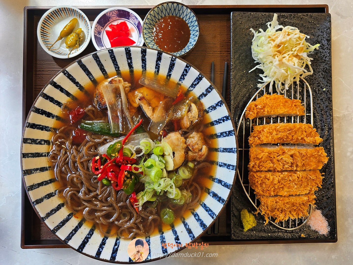 닭고기 온소바 정식