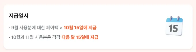 상생페이백 지급시기