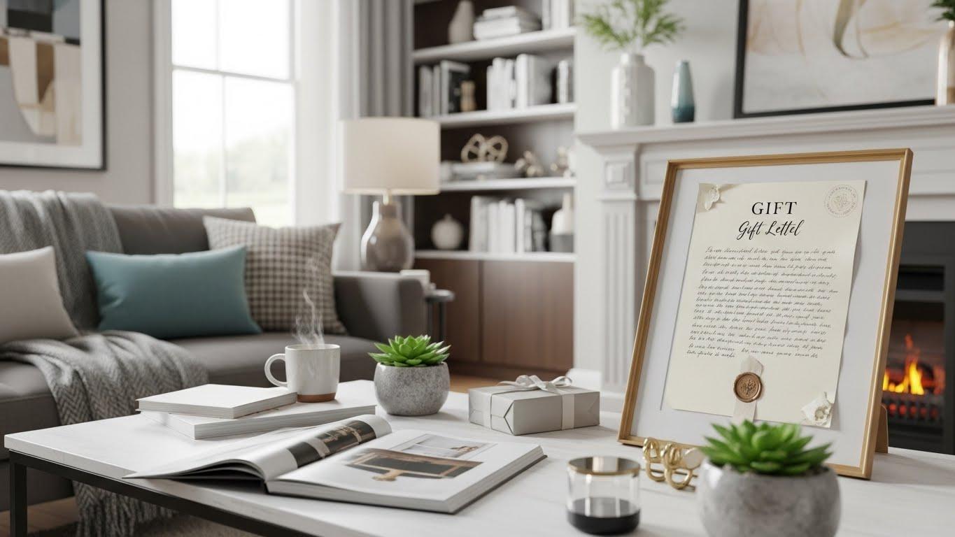 인테리어 공사 선물 편지