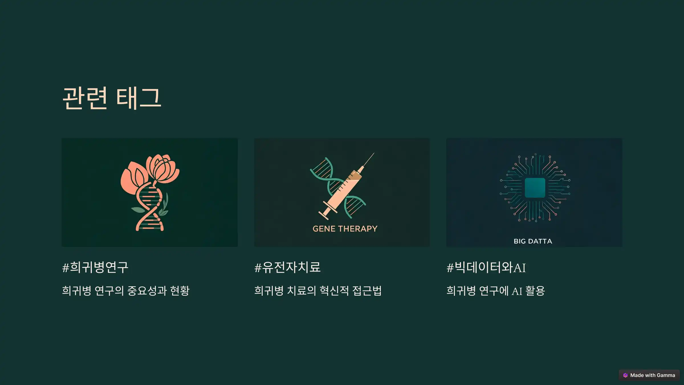 희귀병 연구의 현재와 미래