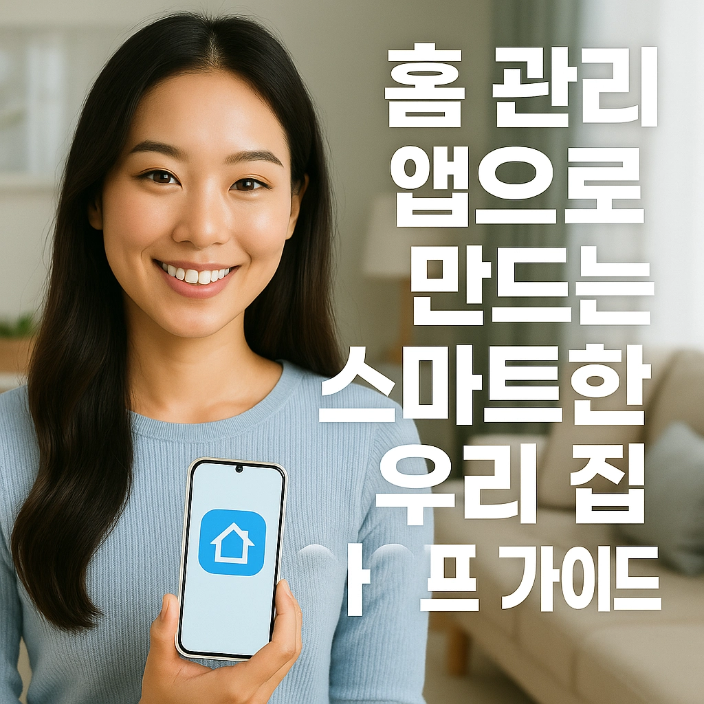 홈 관리 앱으로 만드는 스마트한 우리 집 라이프 가이드
