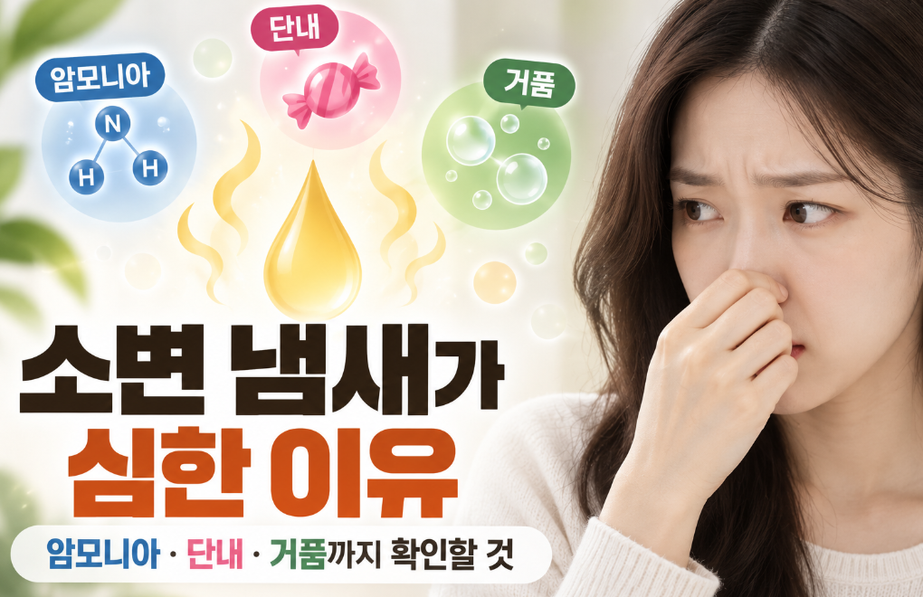 소변 냄새가 심한 이유｜암모니아&middot;단내&middot;거품까지 확인할 것