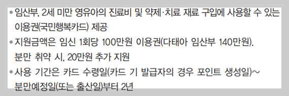 국민행복카드 바우처