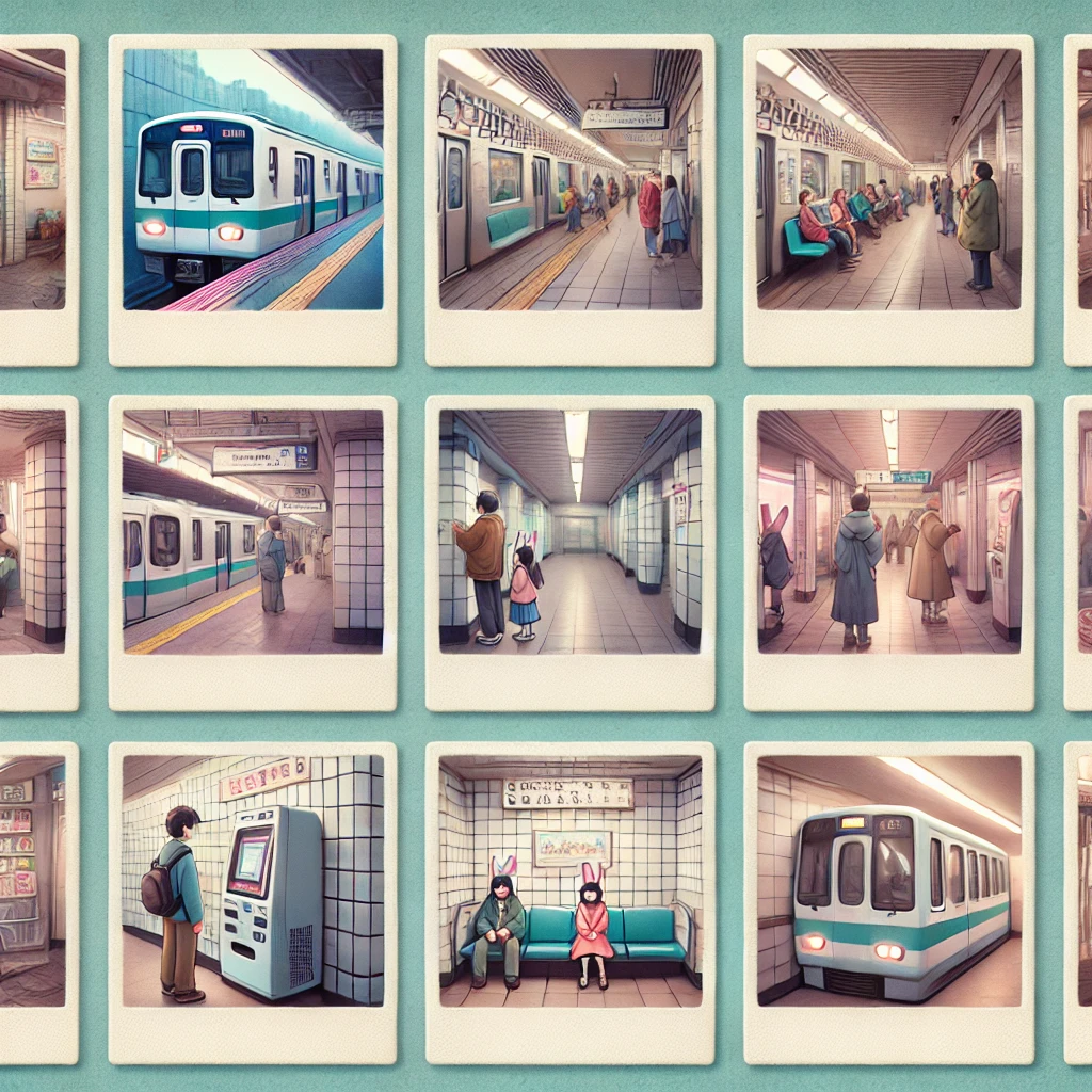 지하철 즉석사진기있는역