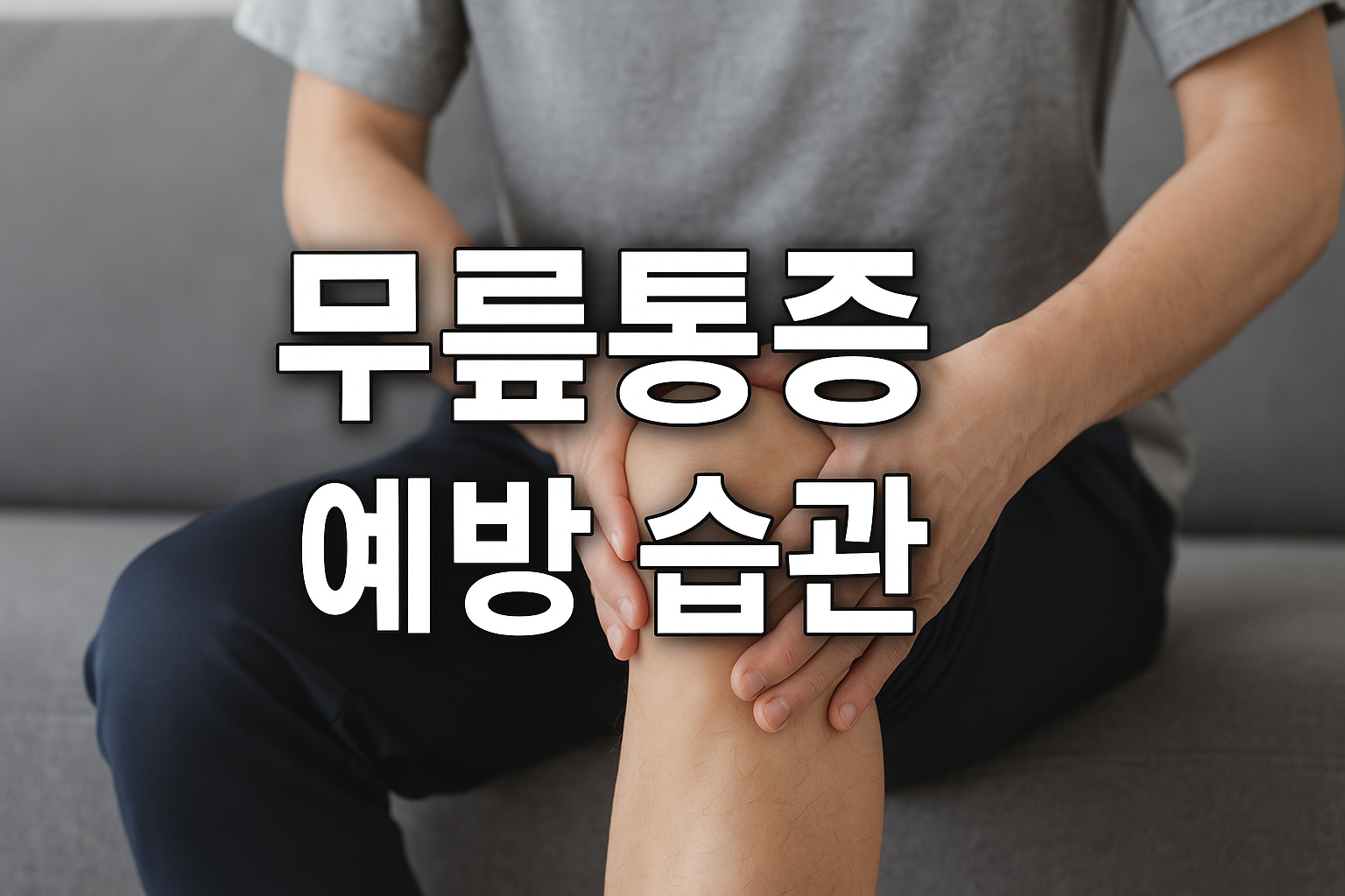 무릎통증 예방 습관으로 건강 지키기