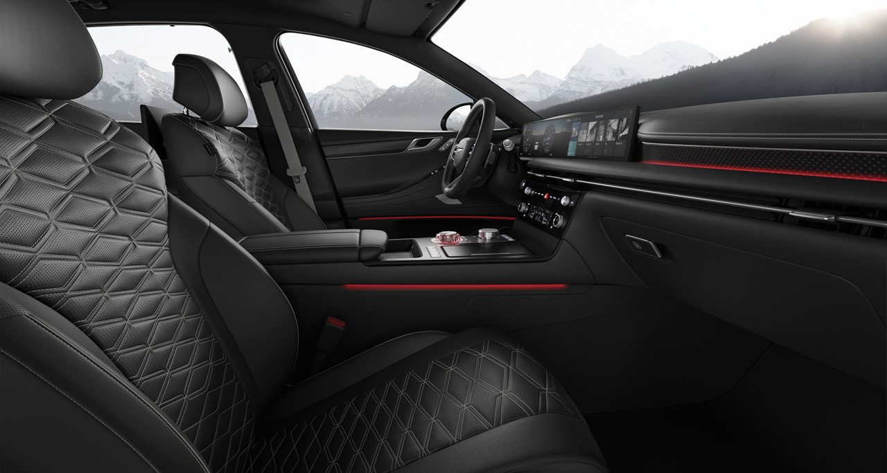 제네시스 G80 실내