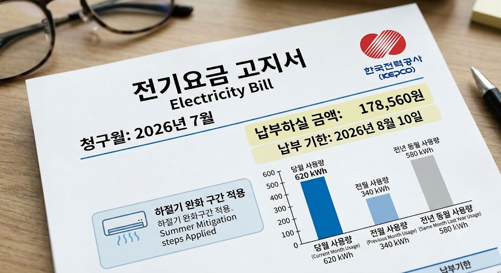 2026년 7월부터 바뀌는 전기요금 개편안 및 저소득층 에너지바우처 확대 지급 총정리!