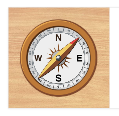 나침반 어플(Smart Compass), 나침반 앱, GPS와 지도를 지원