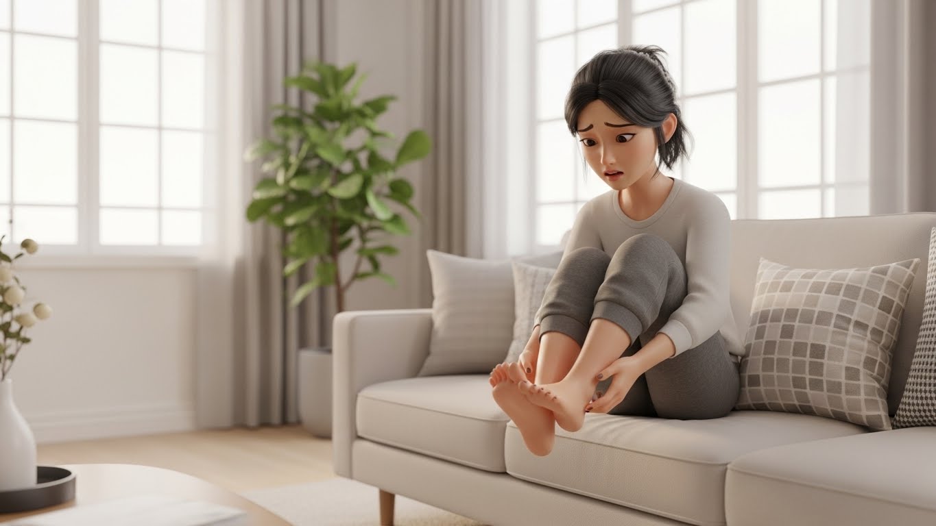 발톱에 움푹 팬 흰색 가로줄: 보선(Beau's lines)