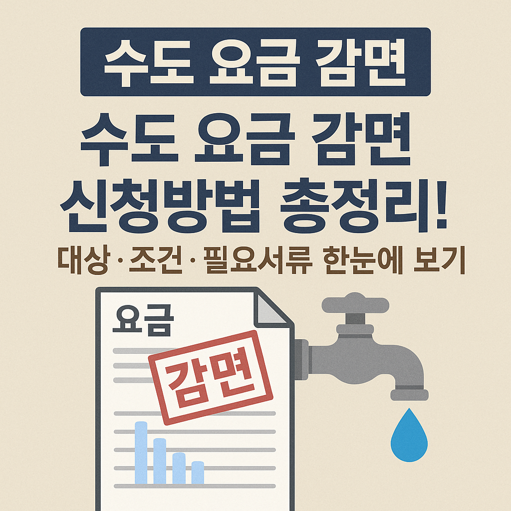 수도 요금 감면