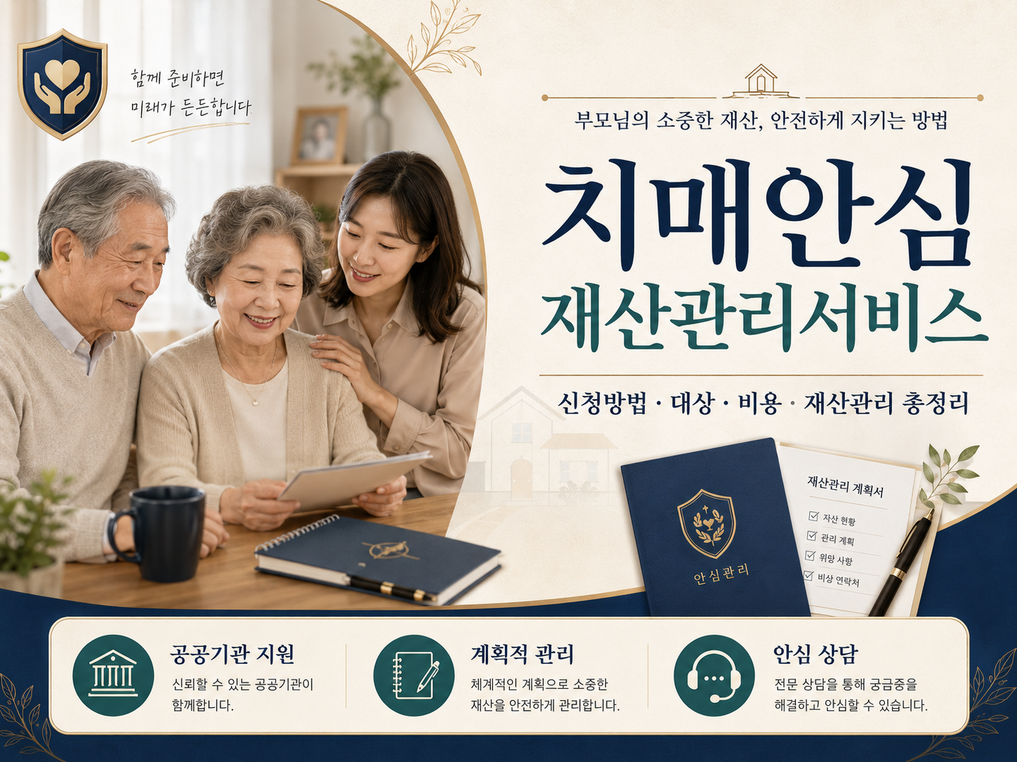 치매안심 재산관리서비스 신청방법 대상 비용 재산관리 총정리 안내