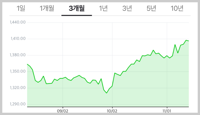 2024년 11월 최근 환율 변동