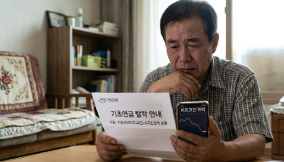 기초연금 탈락 걱정하는 노인 비트코인 영향 2026