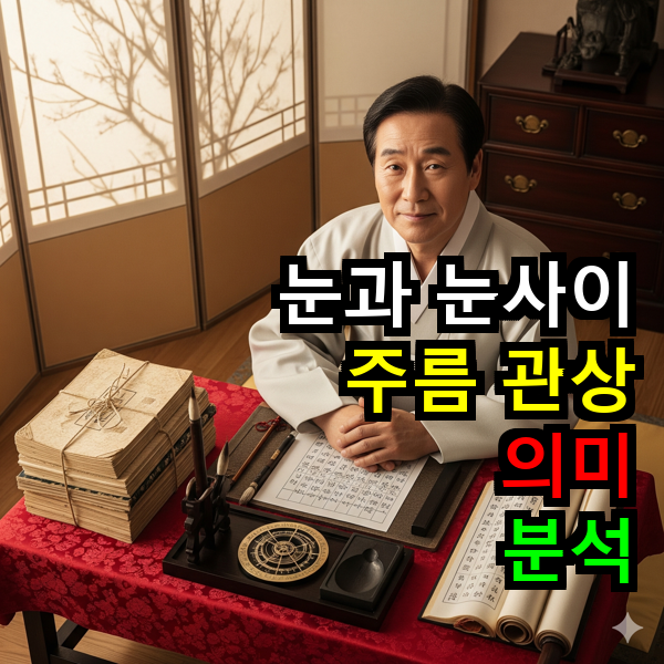 눈과 눈사이 주름 관상 의미