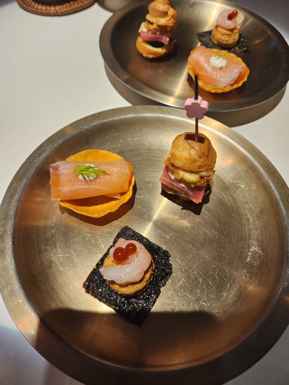 아뮤즈 부쉬 스타일의 애피타이저