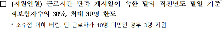 워라밸일자리 장려금 지원 금액과 산정 방식