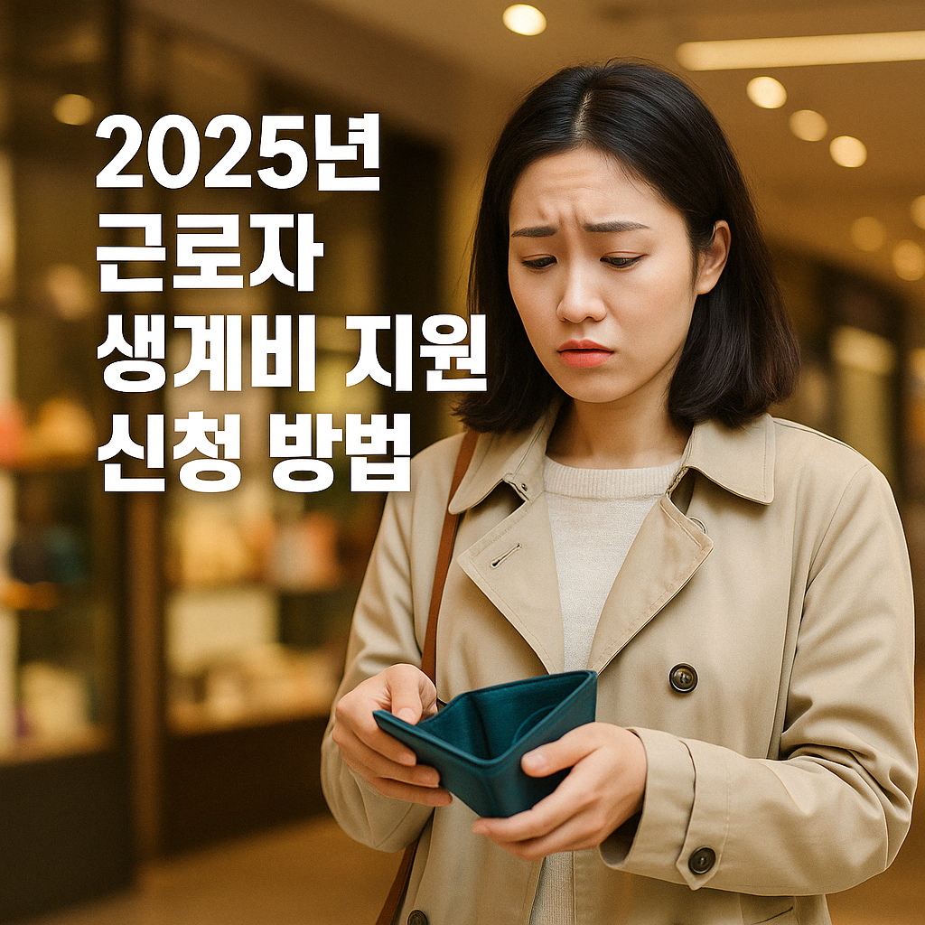 2025년 근로자 생계비 지원 신청 방법
