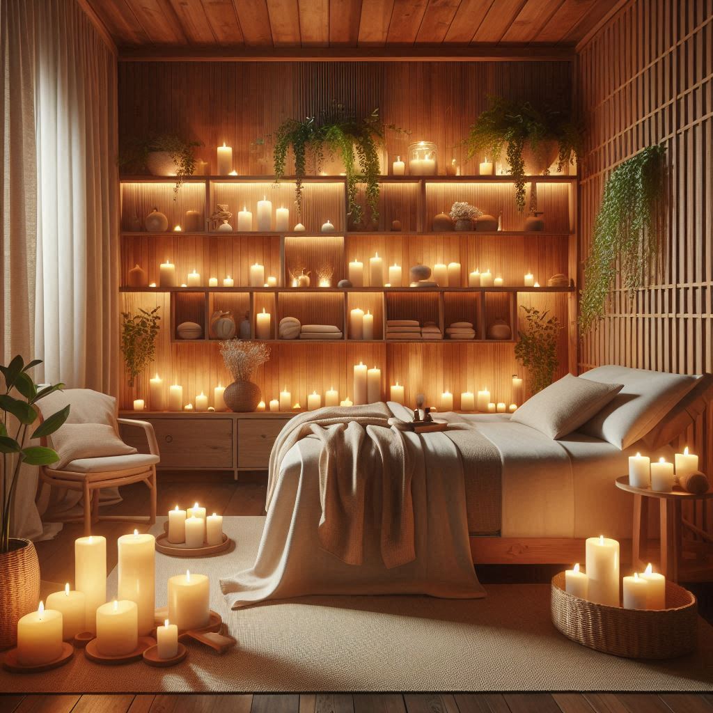 피부,체형관리 샵 배경