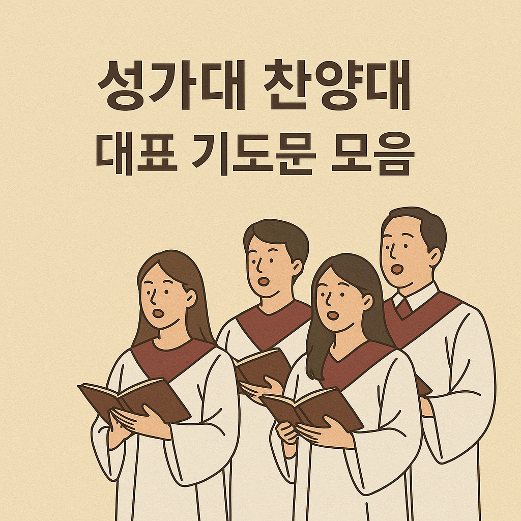 성가대, 찬양대 대표기도문
