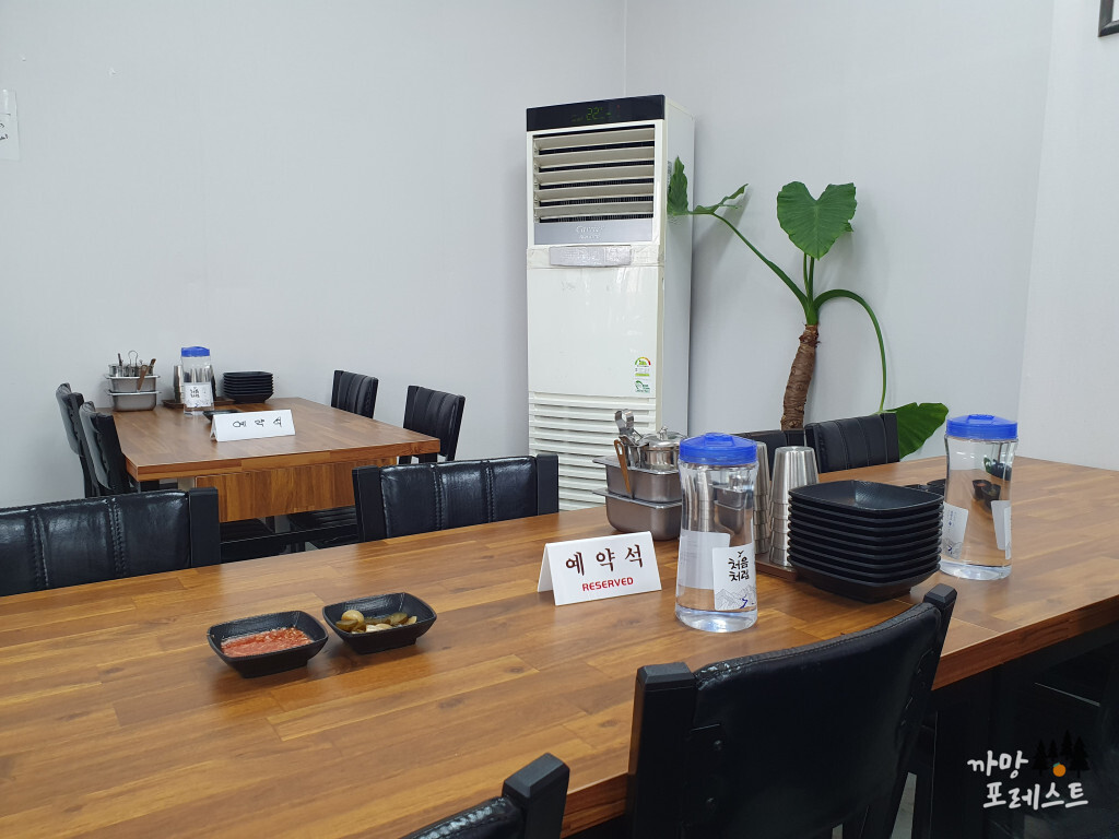 동탄 방울엄마국밥 테이블