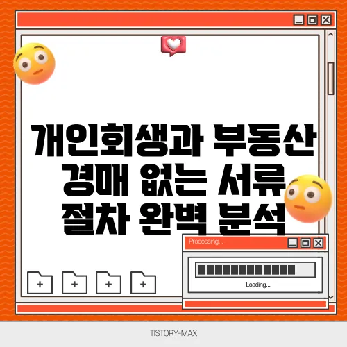 개인회생과 부동산 경매 없는 서류 절차 완벽 분석