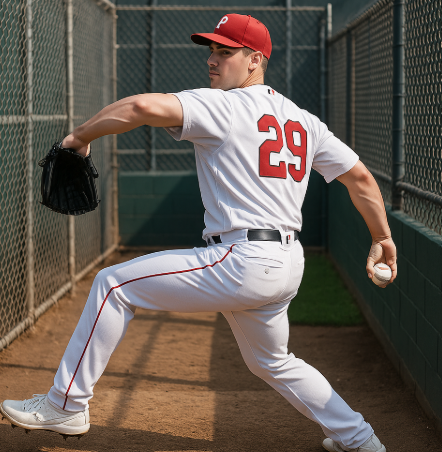 등판 준비 중인 투수 사진