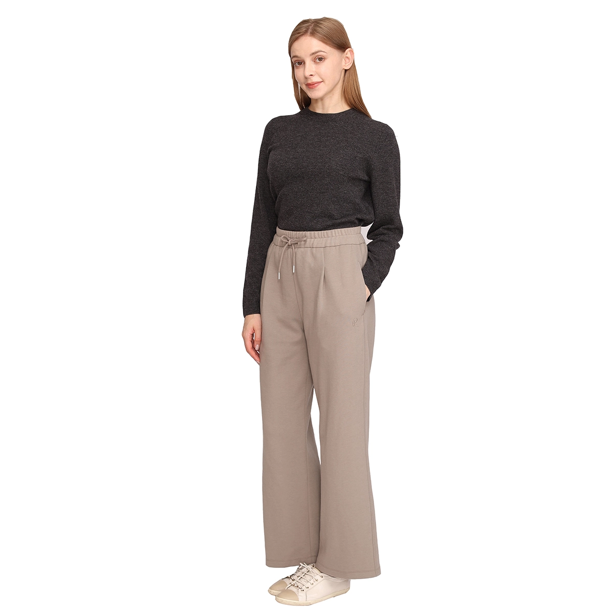 편안함과 스타일 동시에, 레니본 여성 와이드 밴딩 팬츠 인기 비결