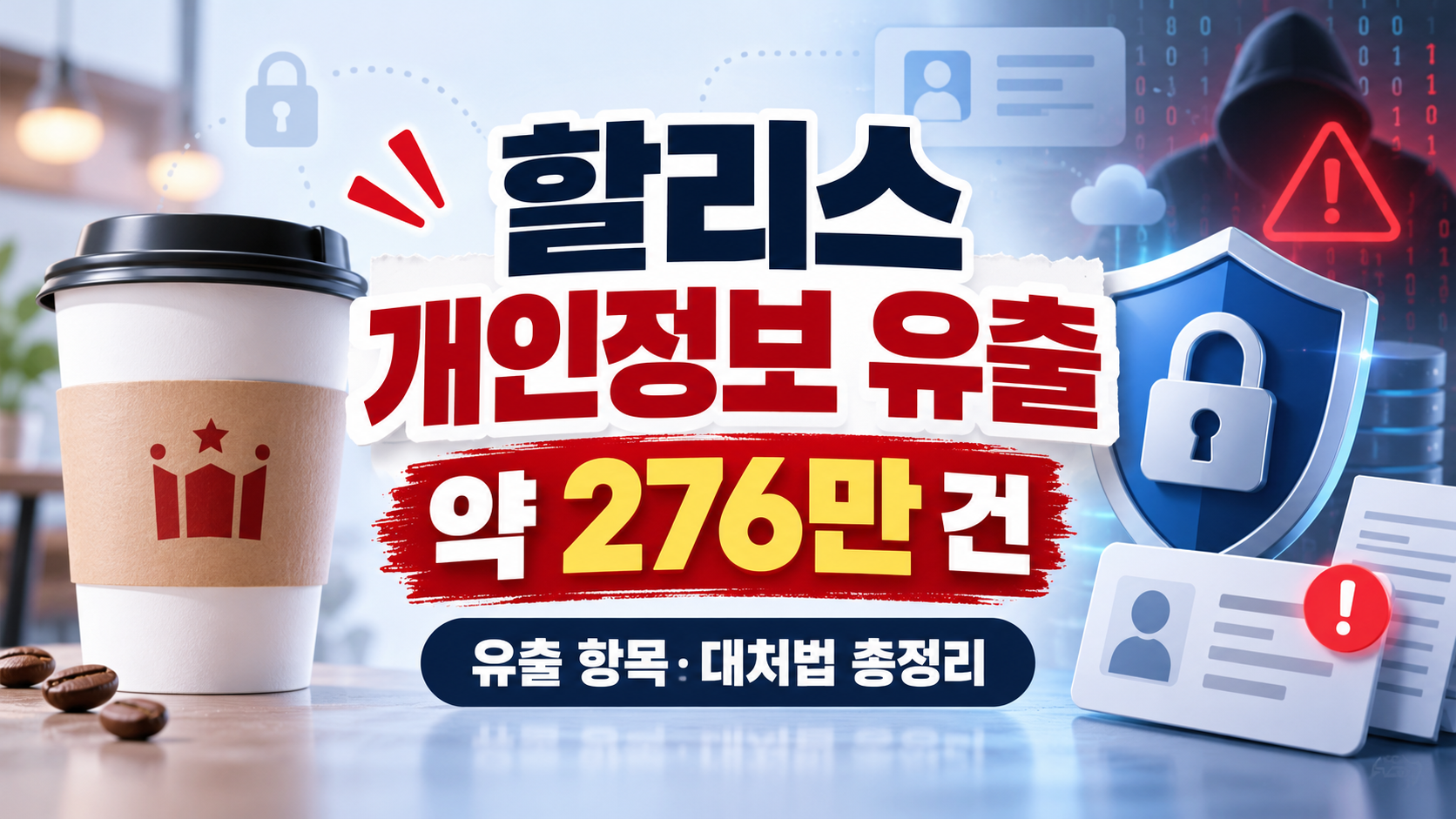 할리스 개인정보 유출 276만 건 총정리|유출 대상·항목·대처법