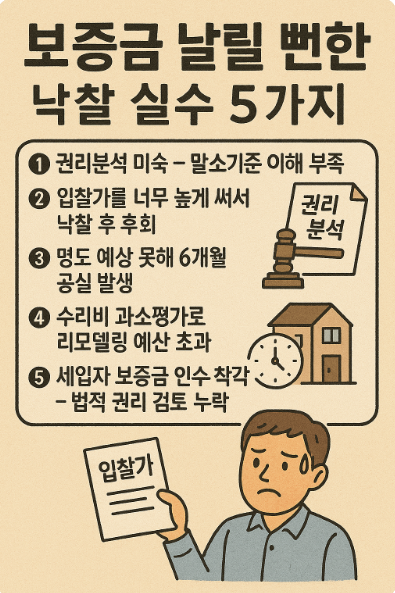 보금금 낙찰 실수에 관련한 이미지